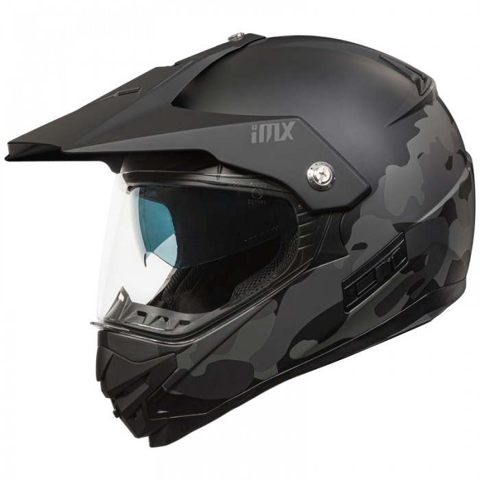IMX Racing FMX-01 Motorcycle Helmet Black/Camo